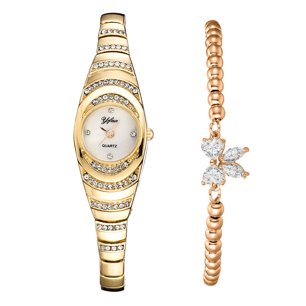 💎Ceas de damă cu brățară de cristal⌚