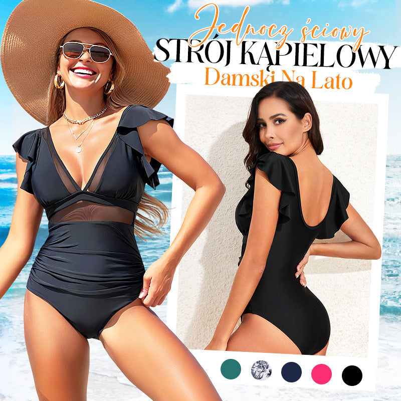 Costum de baie dintr-o singură piesă, sexy, din dantelă