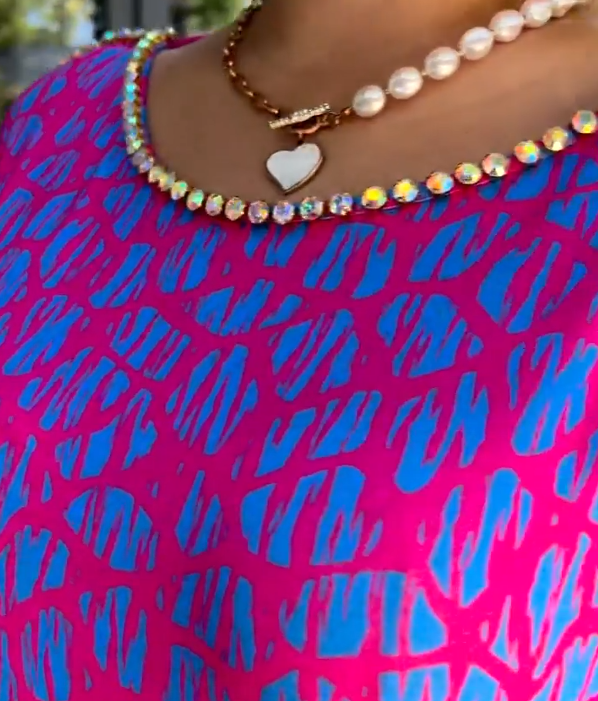 Gorąca wyprzedaż - modna sukienka w dużym rozmiarze z nadrukiem