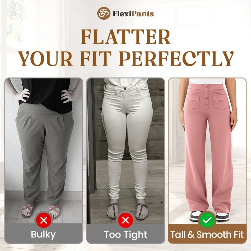 🔥49% REDUCERE - 🔥- Pantaloni casual elastici cu talie înaltă pentru femei