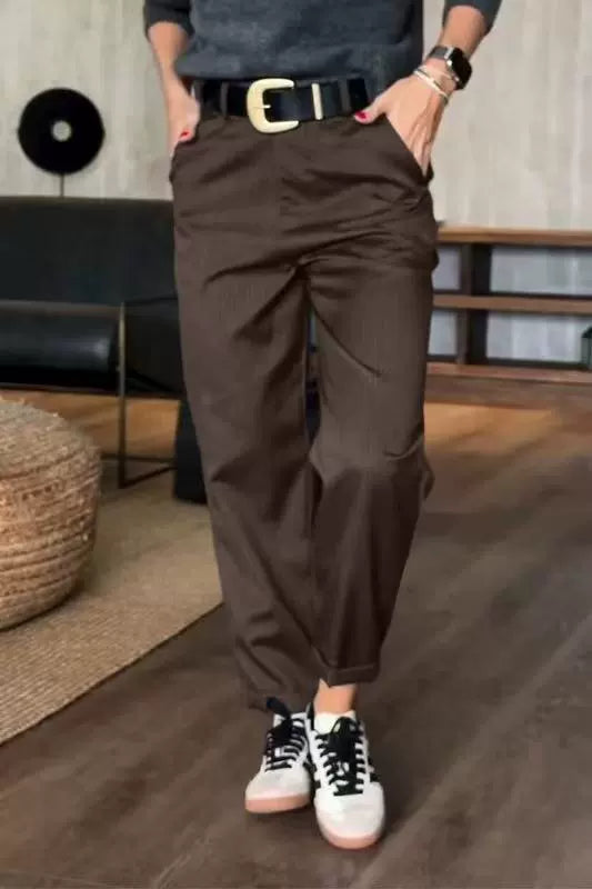 Pantaloni modelați în dungi - Ediție limitată