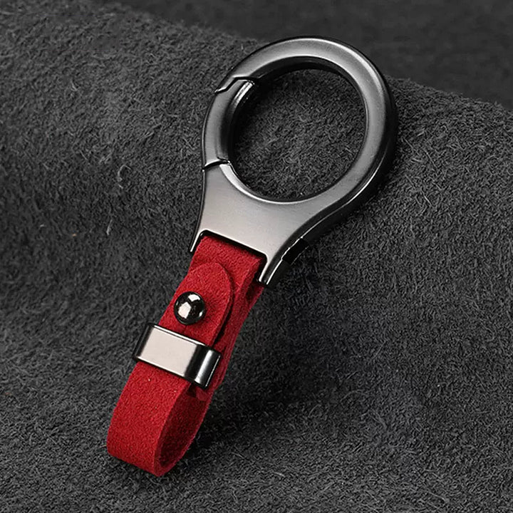 Promoție excelentă ✨50% REDUCERE ✨Breloc simplu cu logo-ul mașinii din piele întoarsă
