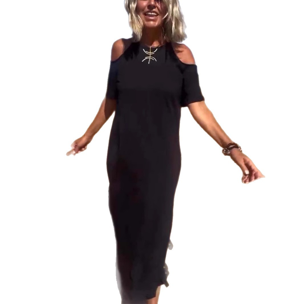 Nowa modna, swobodna, dopasowana sukienka