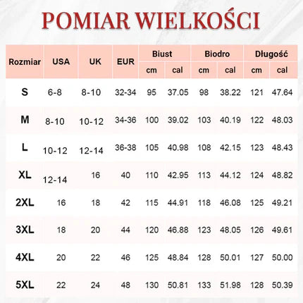 Damska długa sukienka z nadrukiem w kształcie litery A