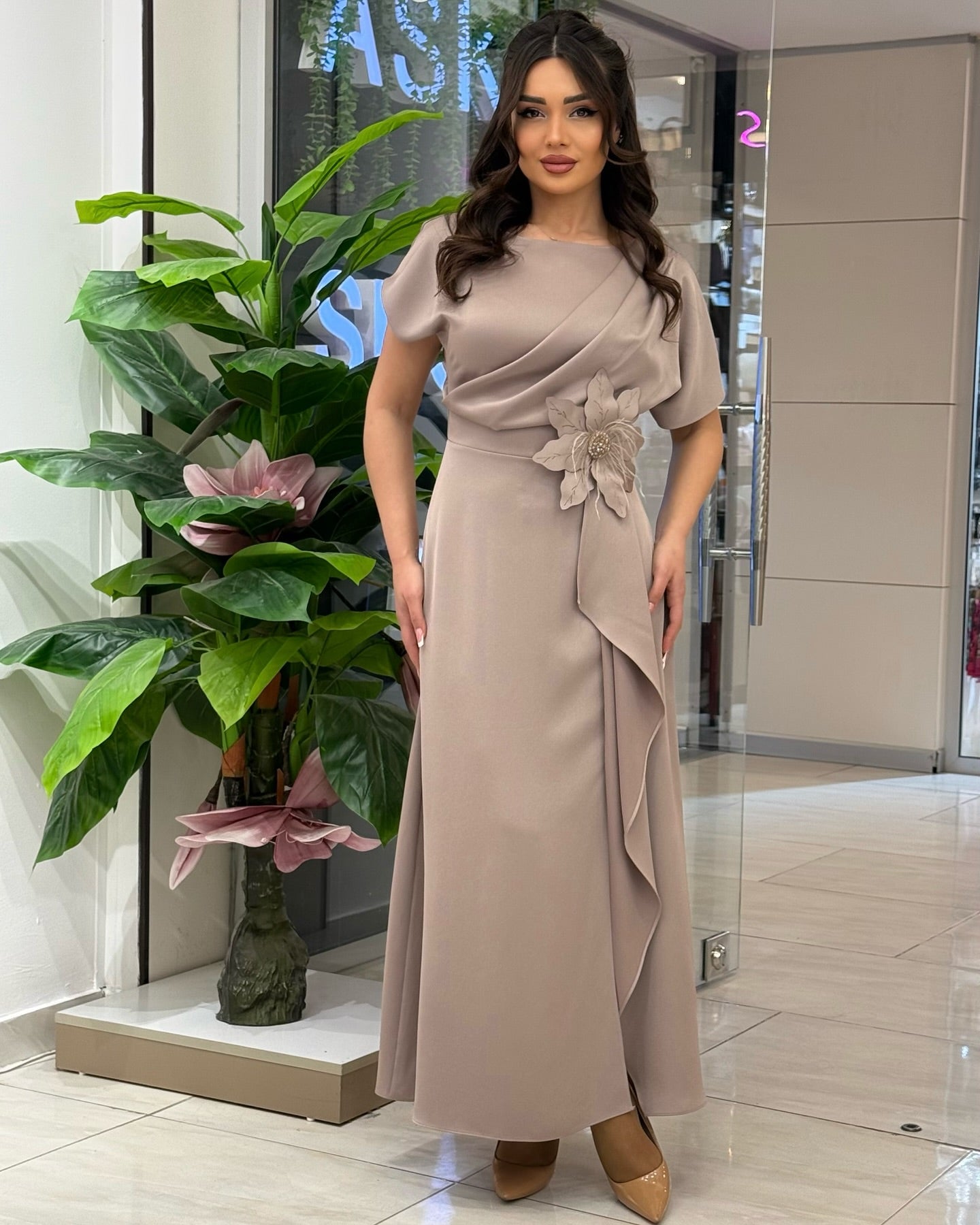 🌼Rochie de dama cu model floral, sexy si temperament