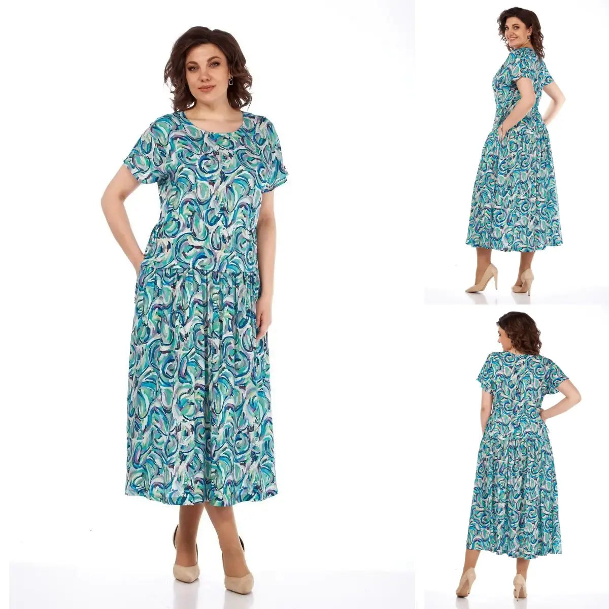 🔥Cea mai bună reducere🔥🌺Rochie de vară din șifon cu imprimeu👗