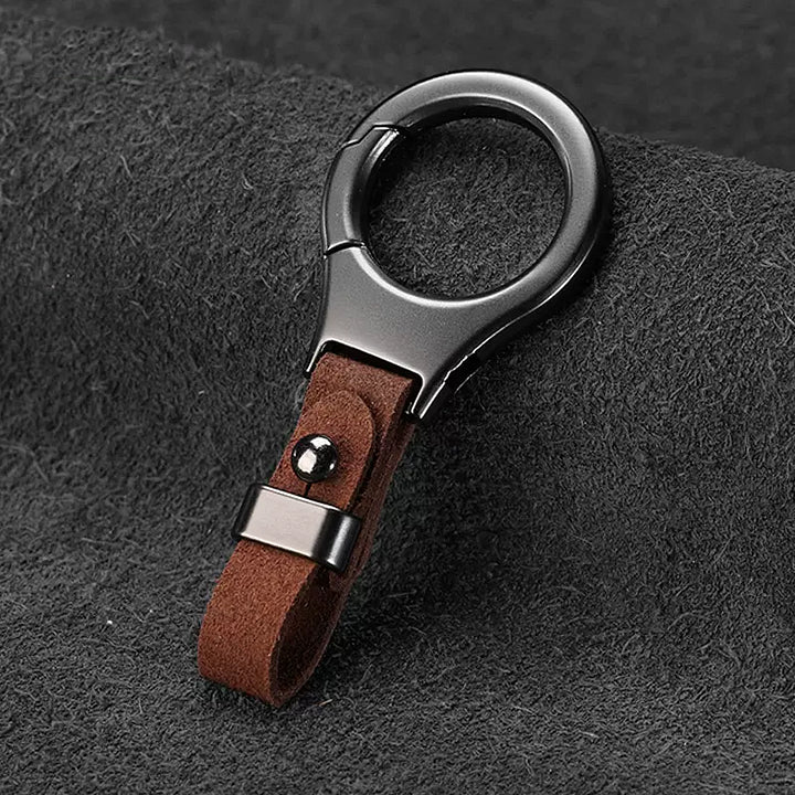 Promoție excelentă ✨50% REDUCERE ✨Breloc simplu cu logo-ul mașinii din piele întoarsă