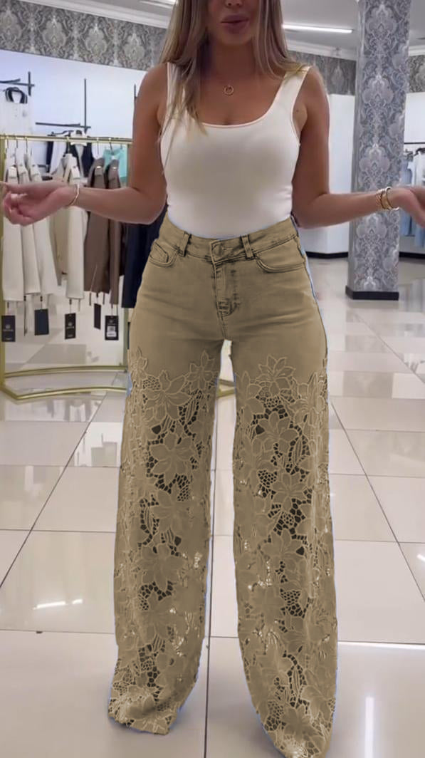 Blugi de dama eleganti din dantela