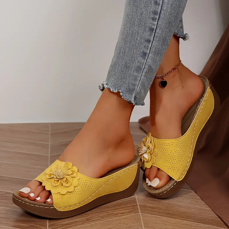 🔥 Ultima zi 50% reducere - Sandale florale dama
