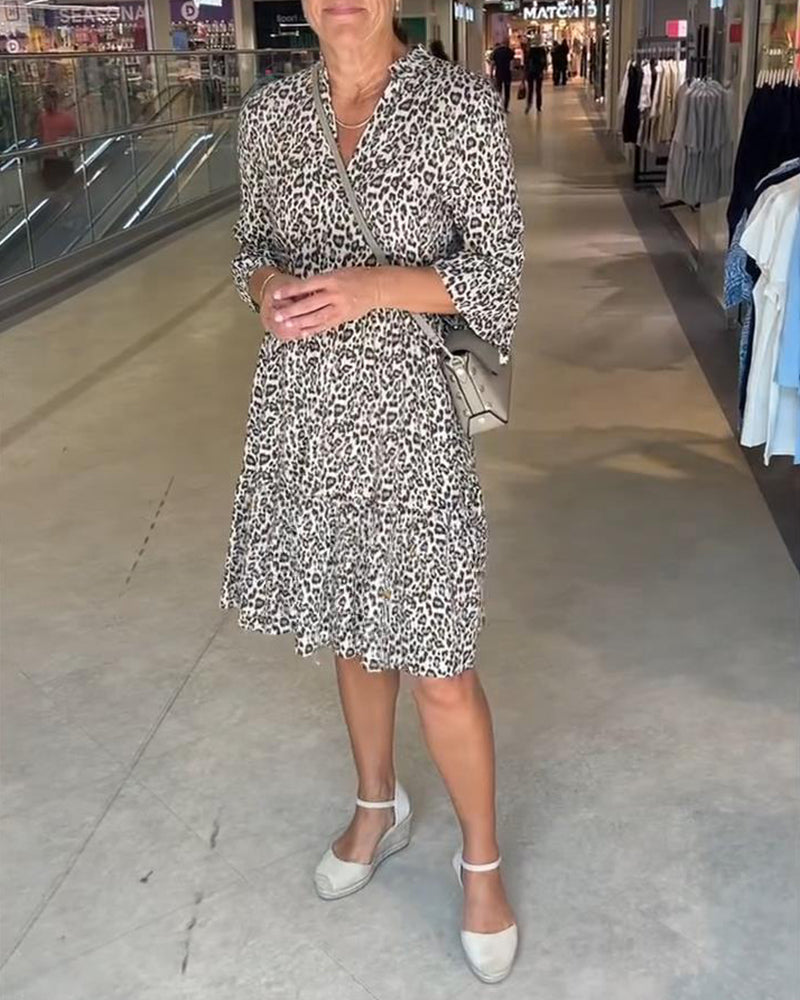 Rochie cu imprimeu leopard