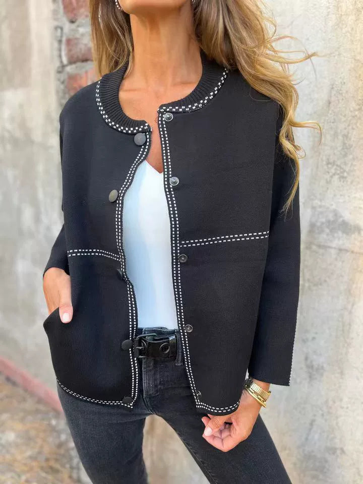 🌸Oferte de primăvară💐 Pulover cardigan cu nasturi pentru femei