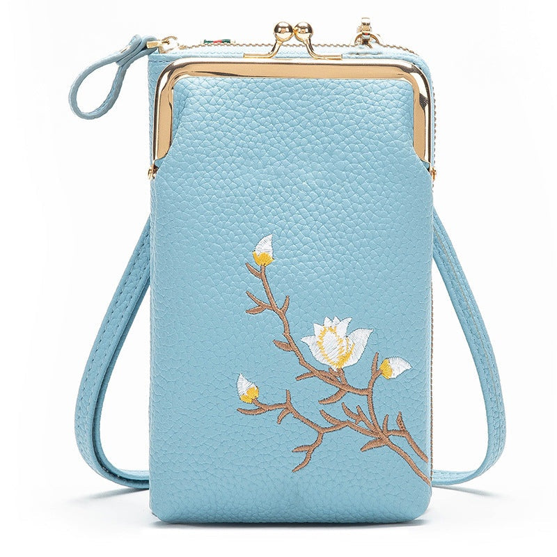 🔥👛Portofel tip crossbody pentru telefon mobil, pentru femei🌸