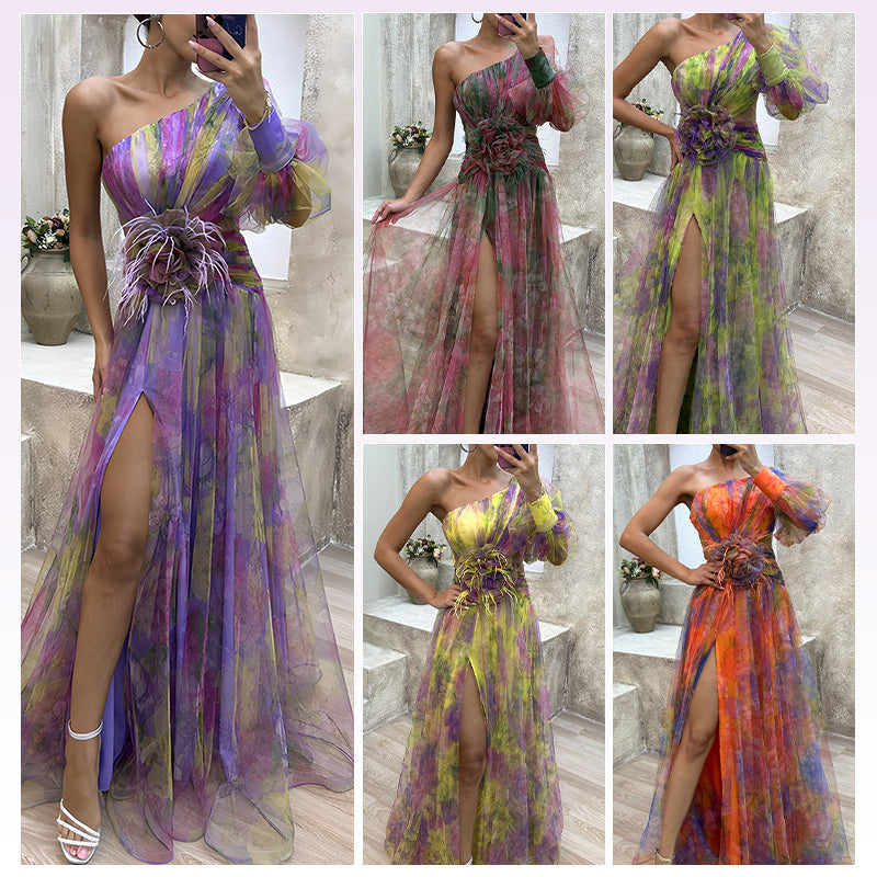 ✨【Slimming Wizard】. Rochie Mirage Color Block✨