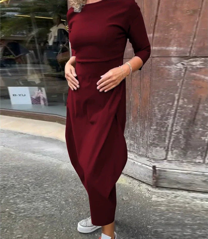Rochie simpla eleganta pentru femei cu buzunar