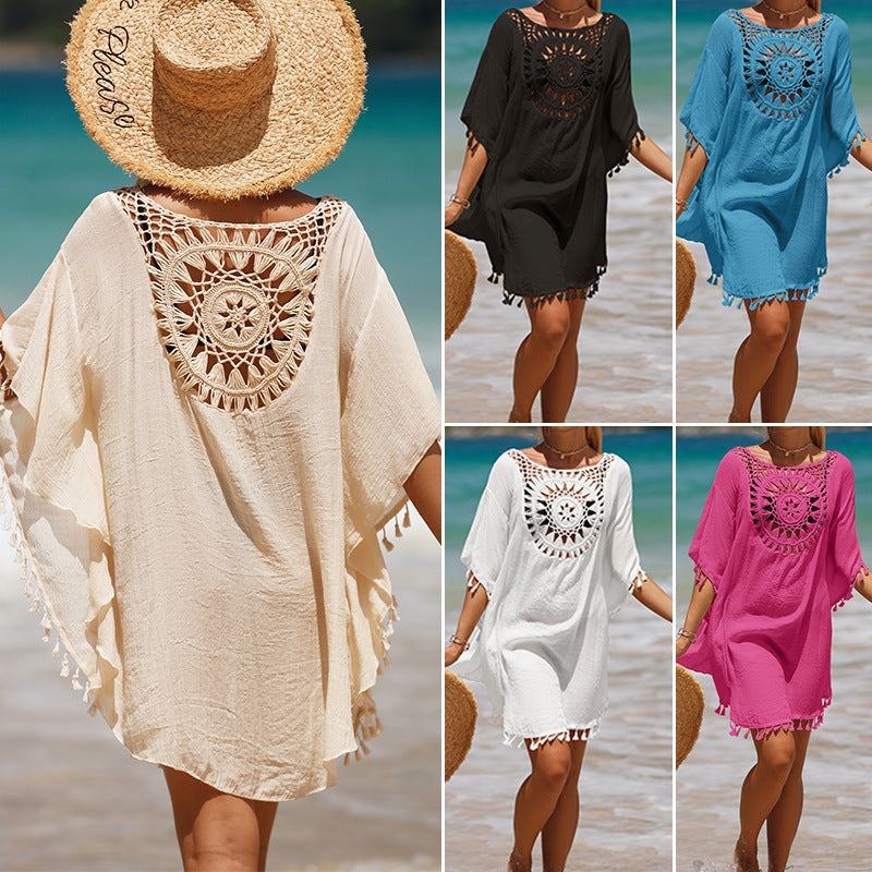 【Potrivit pentru mărimile S-5XL】🏖️Set de rochii de seară pentru femei, lejer, în culoare uni, cu scobituri laterale