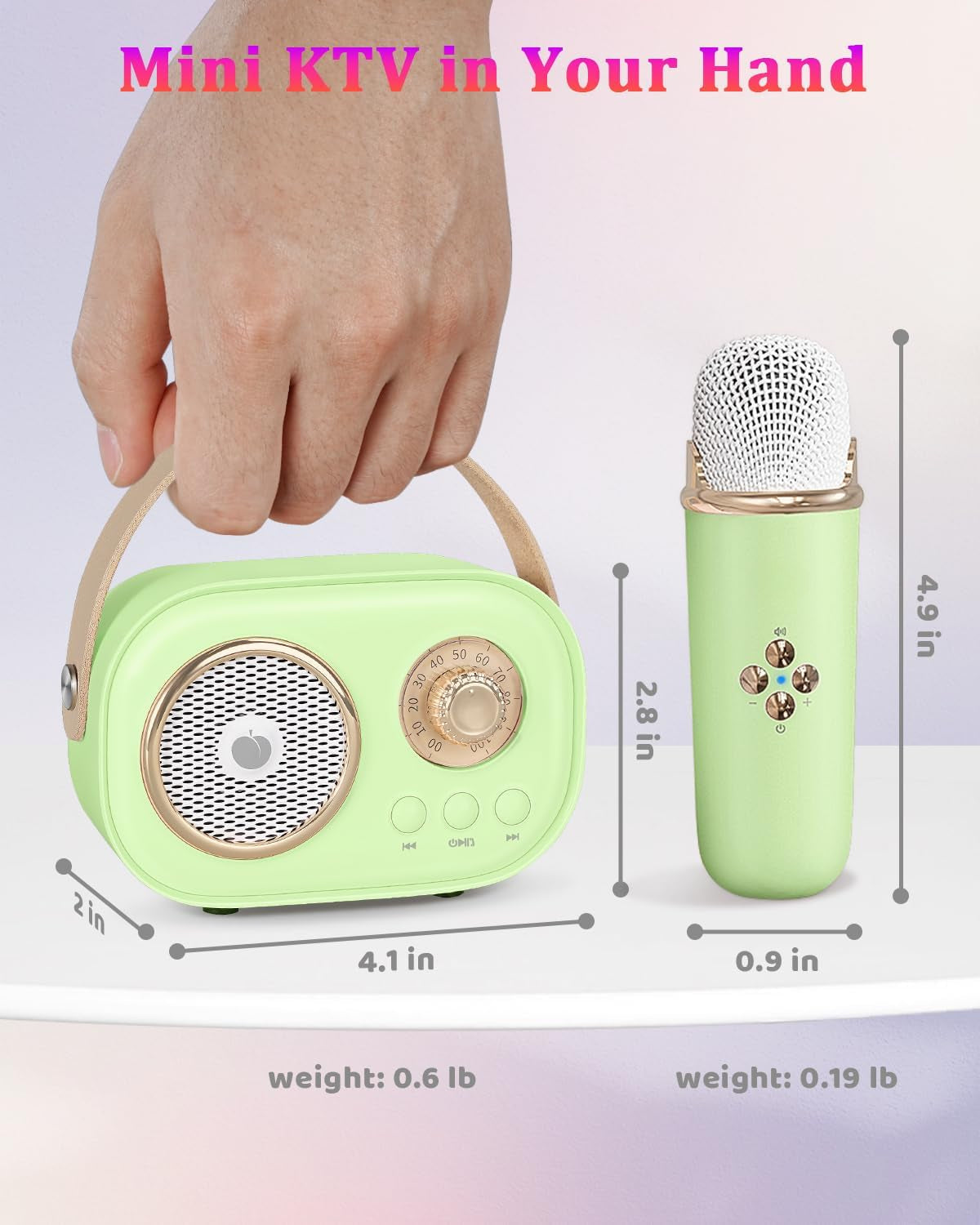 Set karaoke portabil VivaMic pentru copii