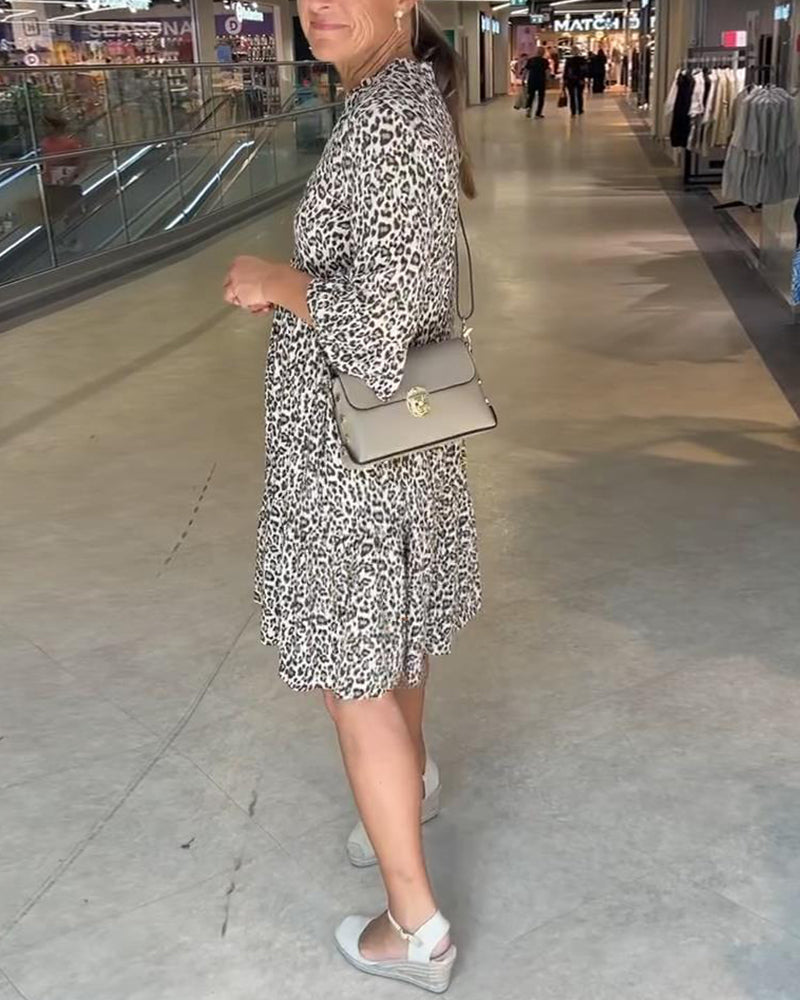 Rochie cu imprimeu leopard