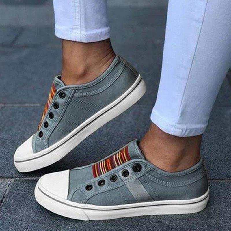2025 Noi pantofi ortopedici de vară Vintage Denim Slip On