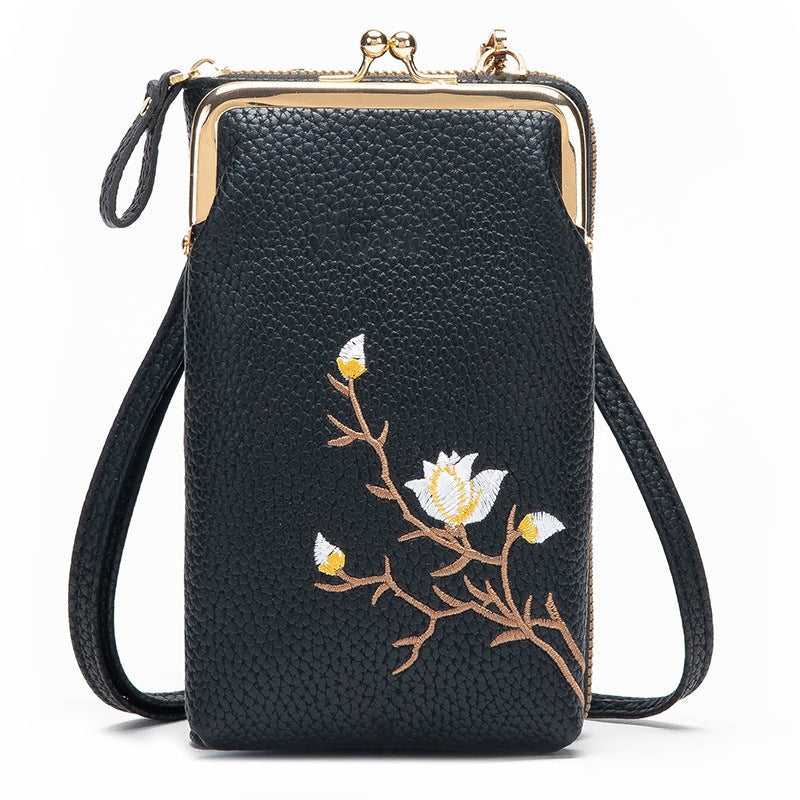 🔥👛Portofel tip crossbody pentru telefon mobil, pentru femei🌸