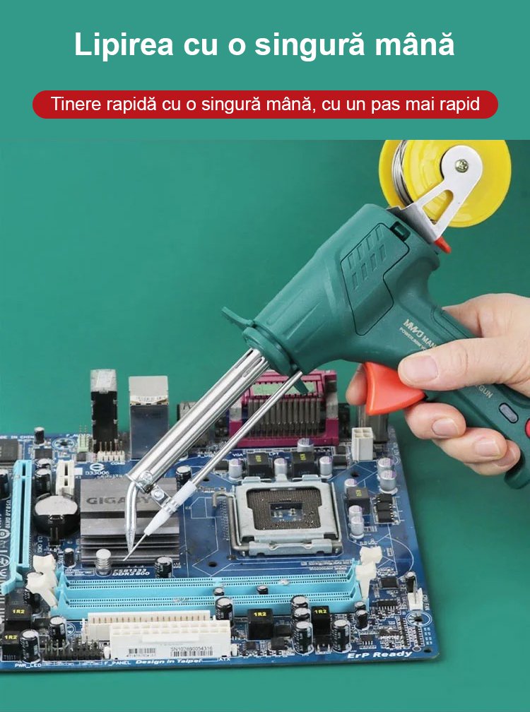 Set de lipit multifuncțional cu pistol de lipit și fier de lipit
