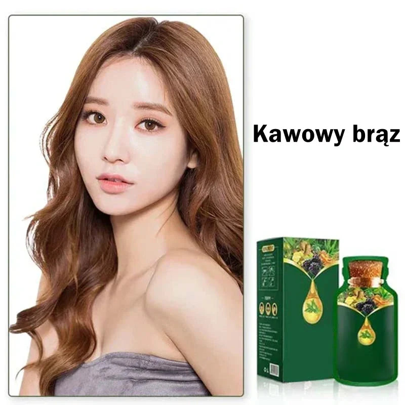 Delikatna roślinna farba do włosów – szybko działająca