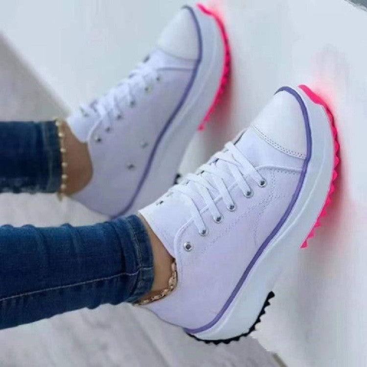 💝Vânzare limitată 50% REDUCERE🔥🔥Adidași de damă cu platformă cu șireturi și tocuri