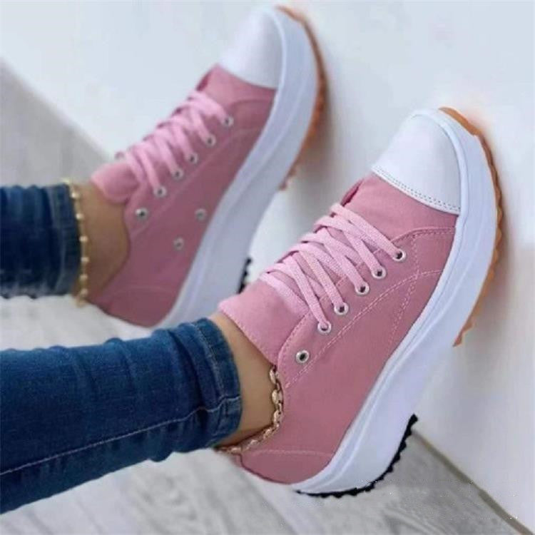 💝Vânzare limitată 50% REDUCERE🔥🔥Adidași de damă cu platformă cu șireturi și tocuri