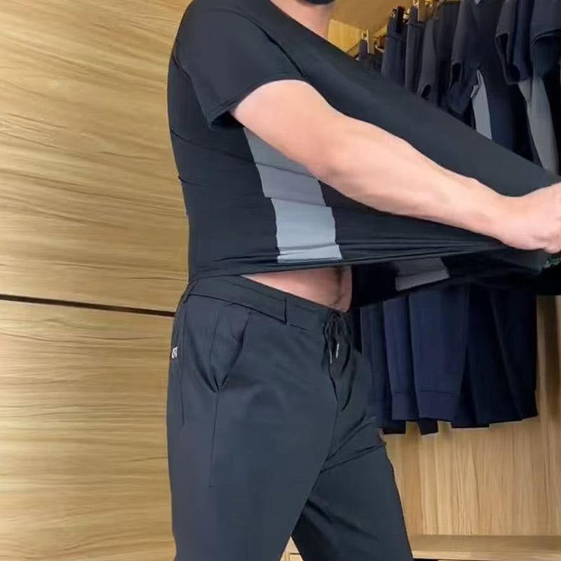 🌴Oferte speciale de vară ❄️Pantaloni sport cu mânecă scurtă pentru bărbați (set de 2 piese)