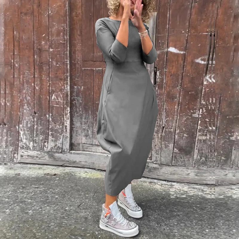 Rochie simpla eleganta pentru femei cu buzunar