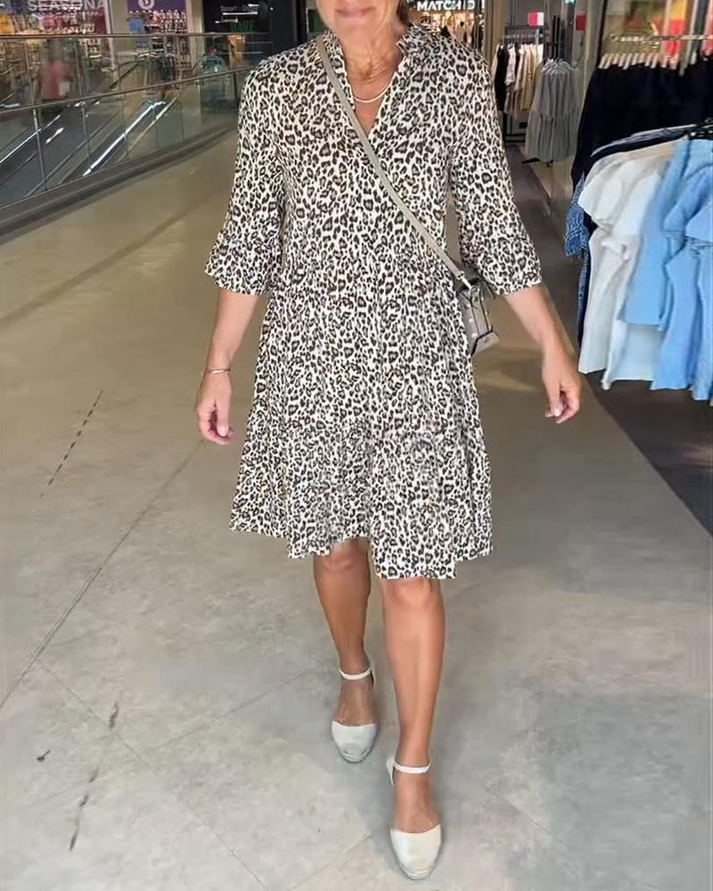 Rochie cu imprimeu leopard