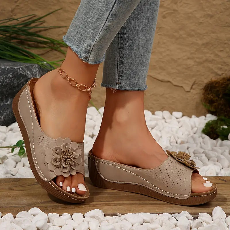 🔥 Ultima zi 50% reducere - Sandale florale dama