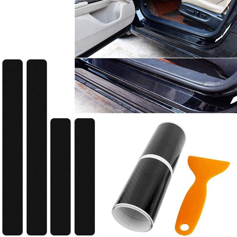 🚗Autocolante din fibră de carbon pentru prag