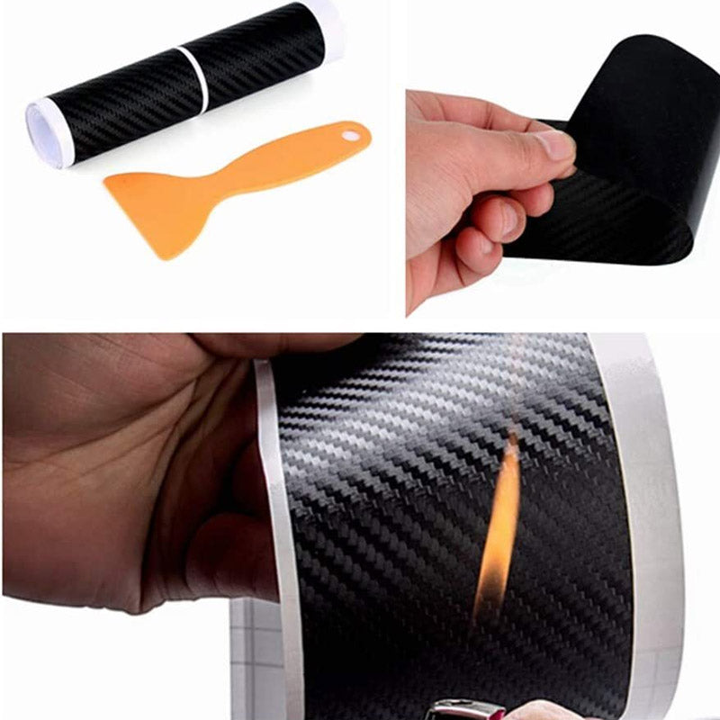 🚗Autocolante din fibră de carbon pentru prag