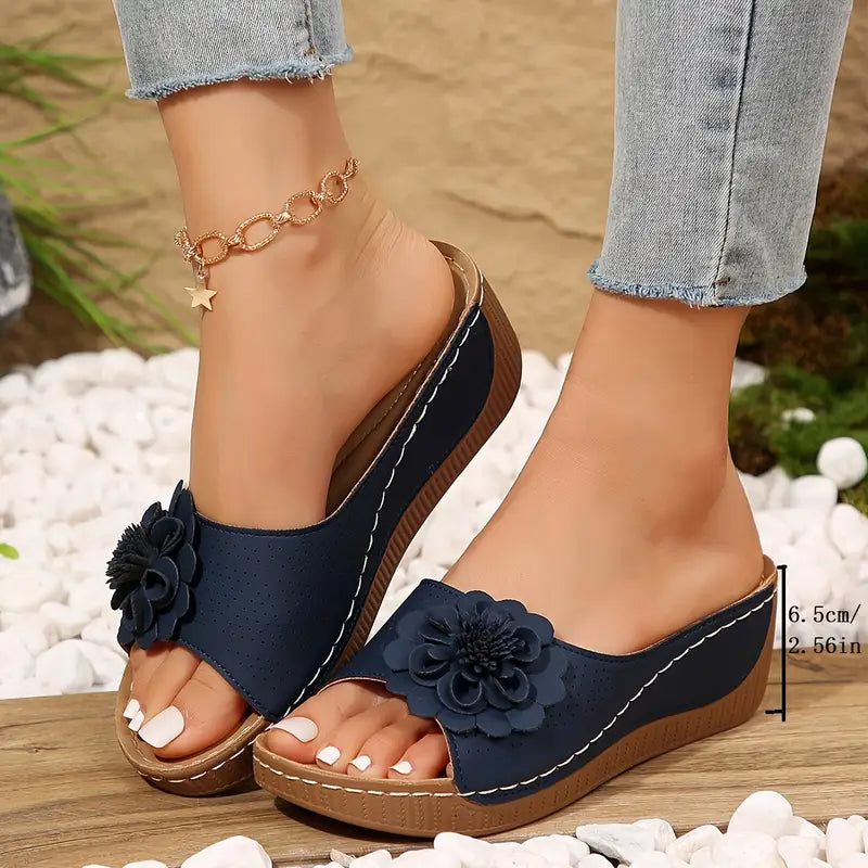 🔥 Ultima zi 50% reducere - Sandale florale dama
