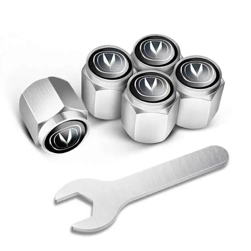 š„NakrÄtki na wentyle do opon samochodowych (5 szt. + 1 szt. klucza)