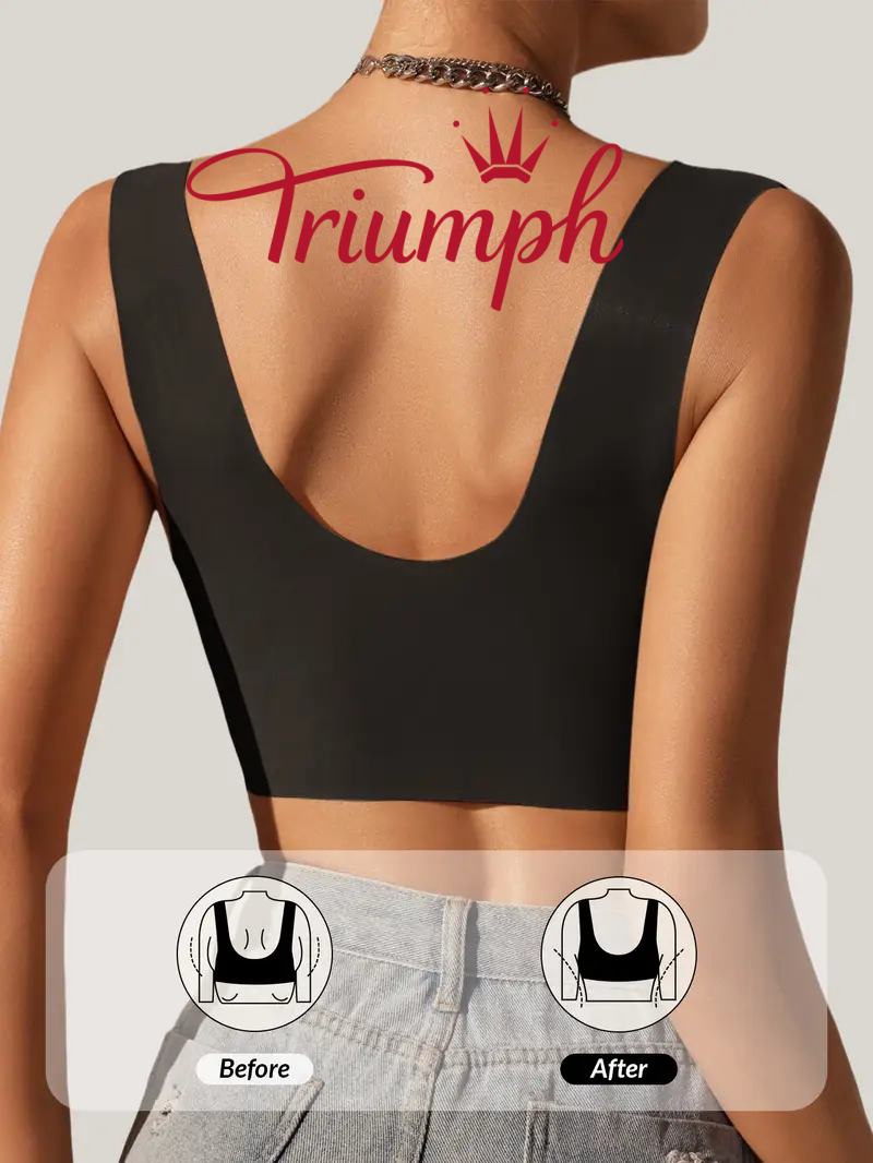 Triumph - 3 bucăți 💝 Sutien din dantelă cu fermoar frontal