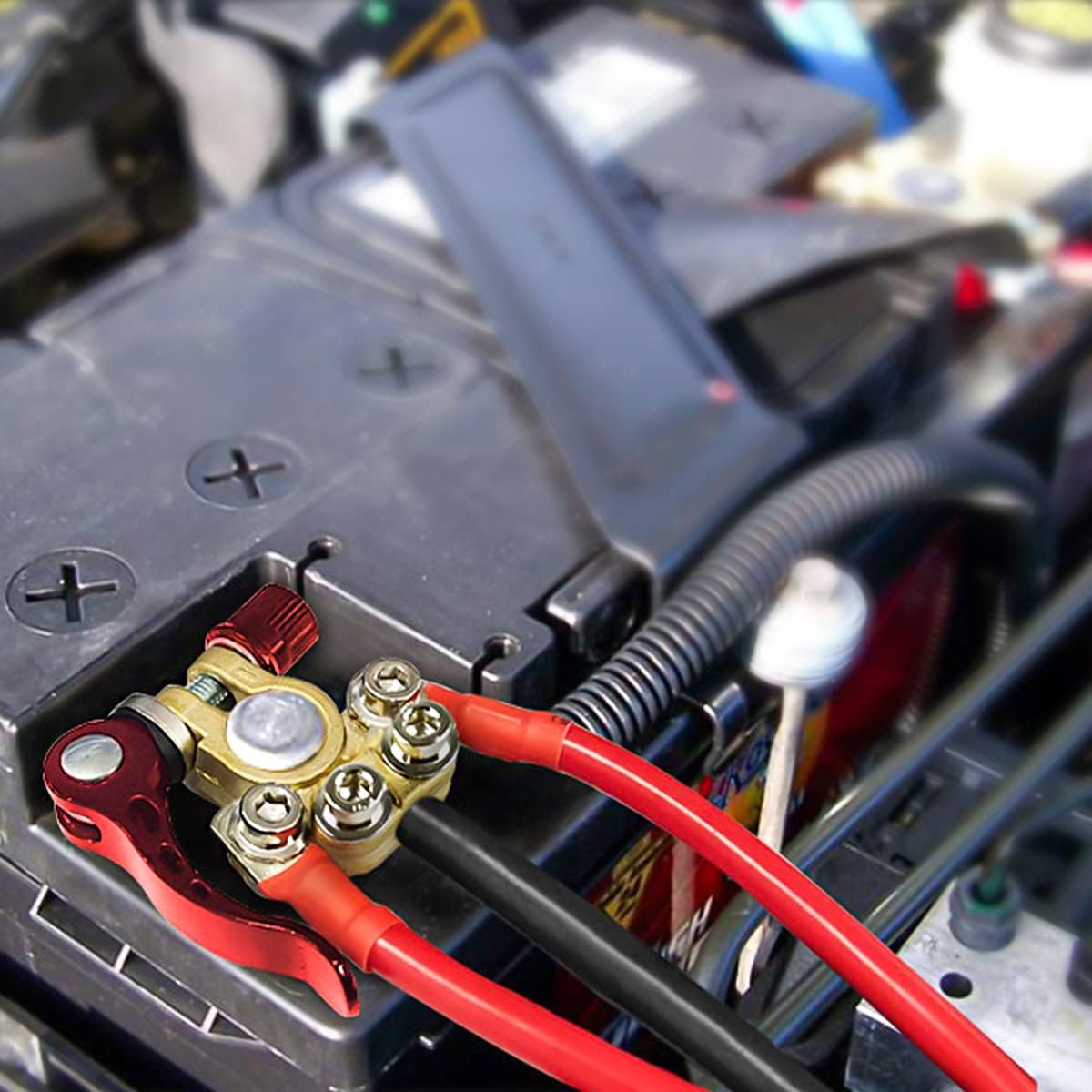 Conector cu clemă de eliberare rapidă pentru baterie auto din alamă îngroșată