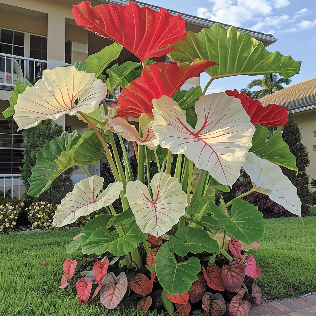 🌿Fascinantul Caladium Gigant🌈