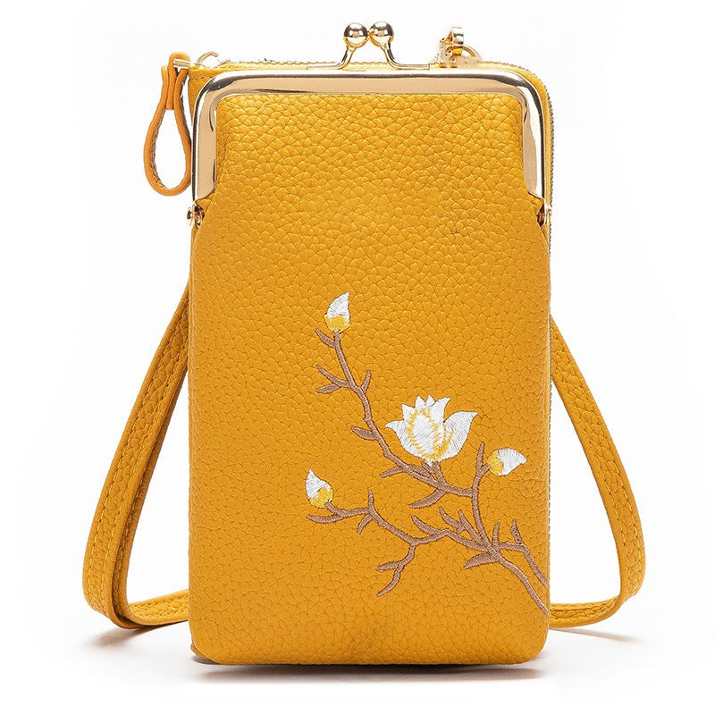 🔥👛Portofel tip crossbody pentru telefon mobil, pentru femei🌸