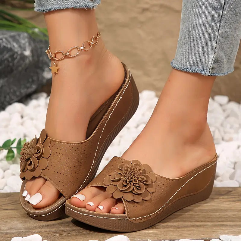 🔥 Ultima zi 50% reducere - Sandale florale dama