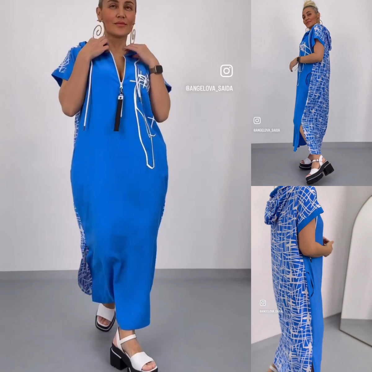 Długa stylowa sukienka