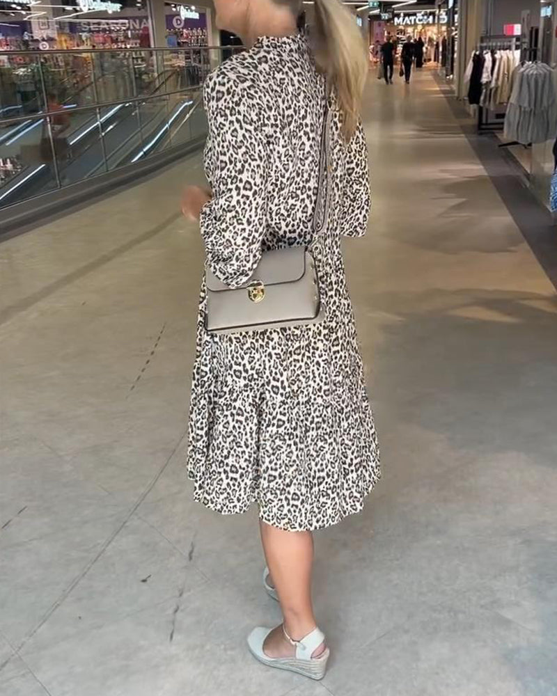 Rochie cu imprimeu leopard