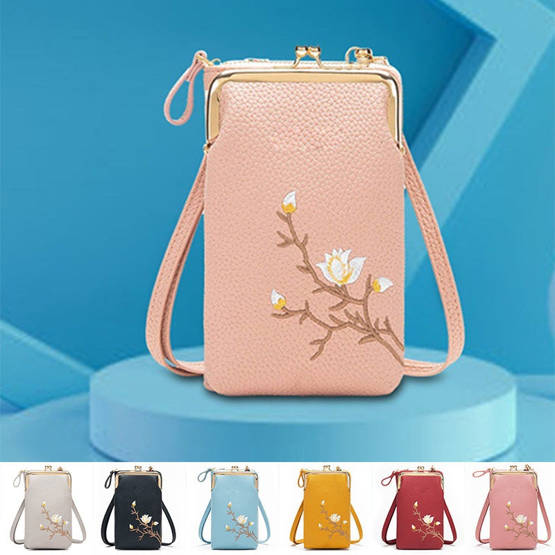 🔥👛Portofel tip crossbody pentru telefon mobil, pentru femei🌸