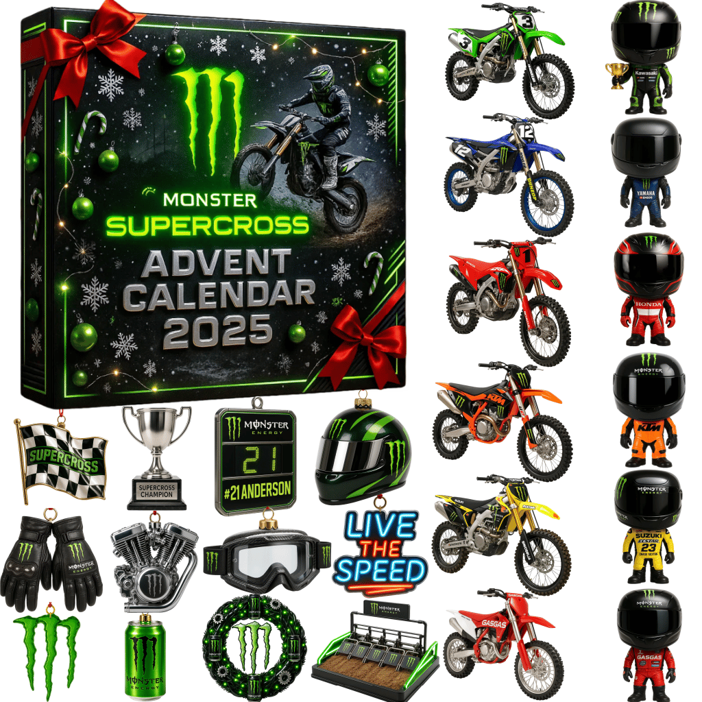 🔥Limitovaná edice, zbývá už jen 100 sad! - 🏍️Adventní kalendář Monster Energy Supercross 2025