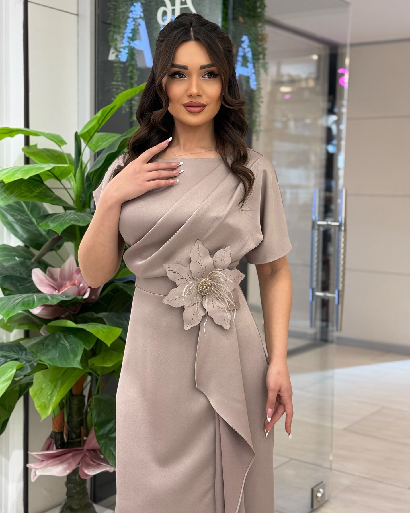 🌼Rochie de dama cu model floral, sexy si temperament