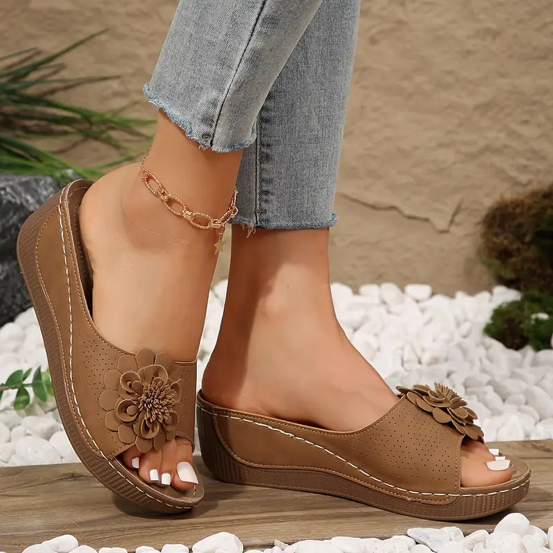 🔥 Ultima zi 50% reducere - Sandale florale dama