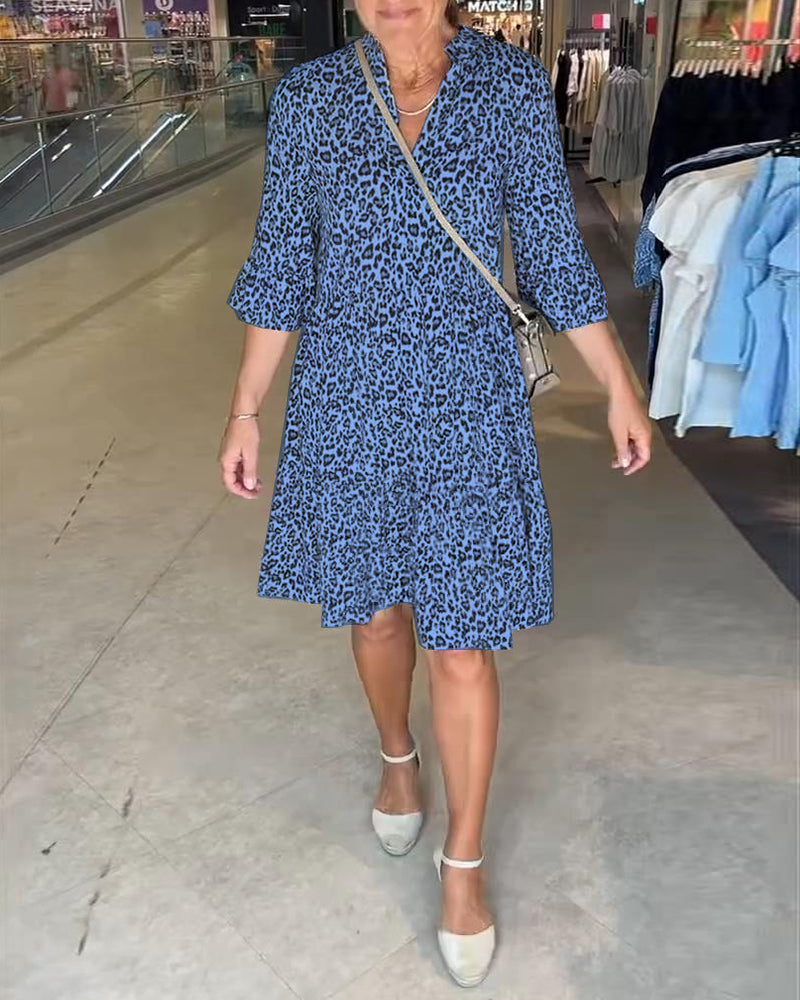 Rochie cu imprimeu leopard