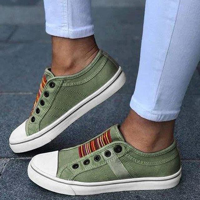2025 Noi pantofi ortopedici de vară Vintage Denim Slip On