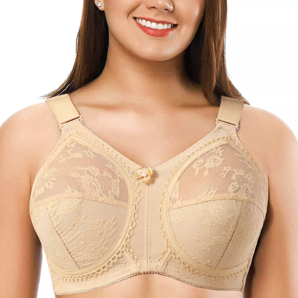 💖Triumph® Set de 4 ✨Sutien transparent fără spumă pentru sâni mari