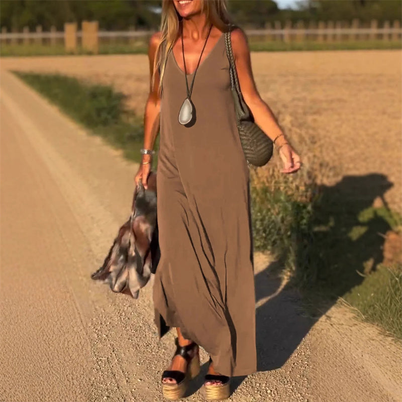 🔥👗Rochie maxi pentru femei cu decolteu în formă de inimă